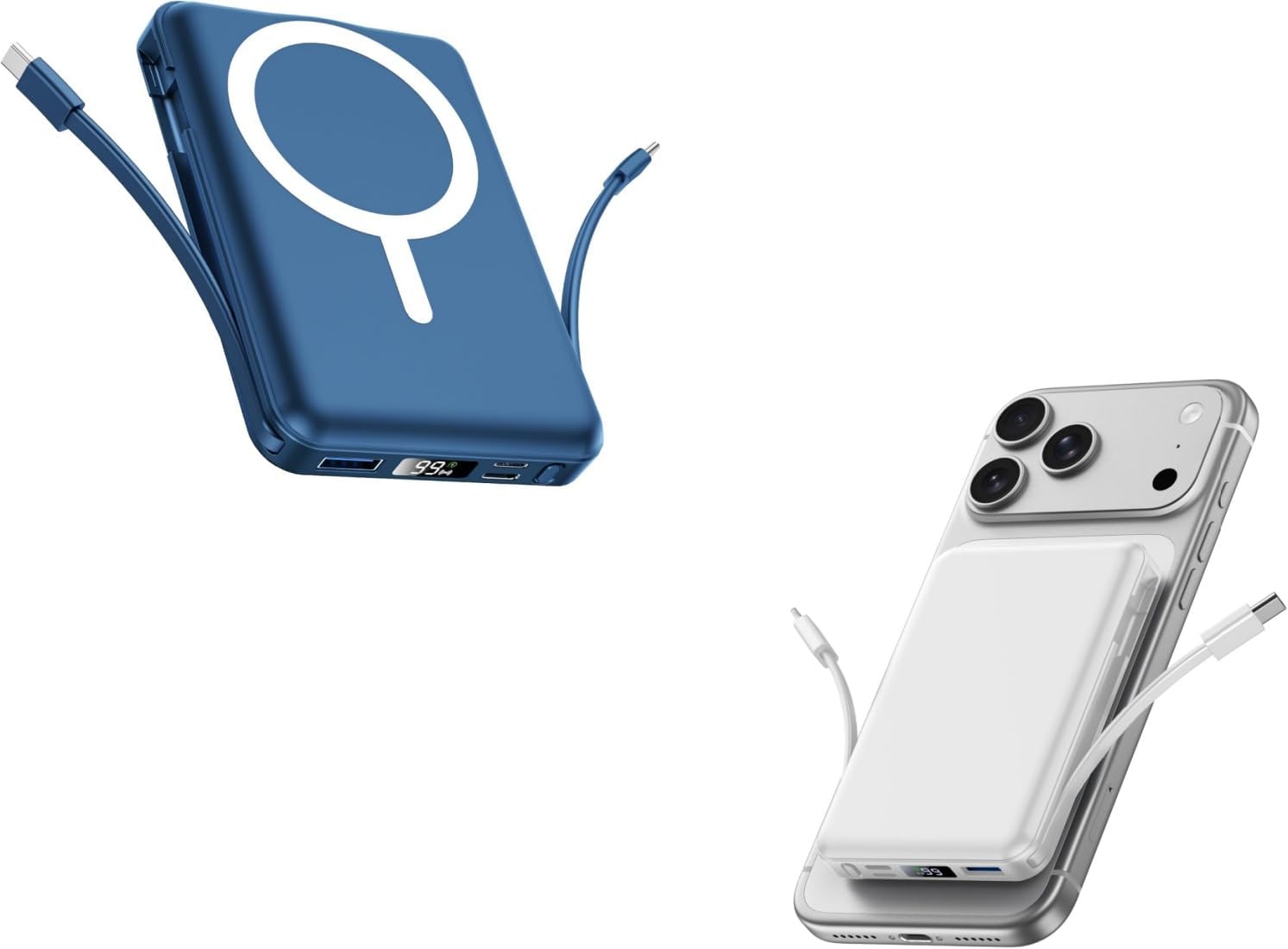 VoltAura MagCharge — Premium MagSafe Portable Power Bank