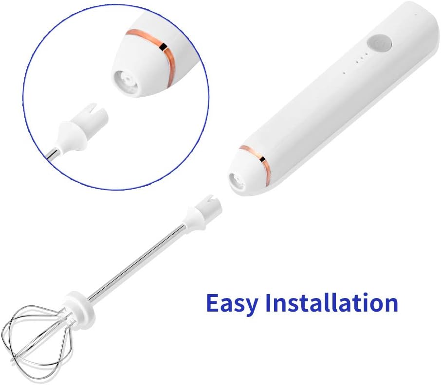 Electric Milk Frother & Coffee Mixer — USB Rechargeable
