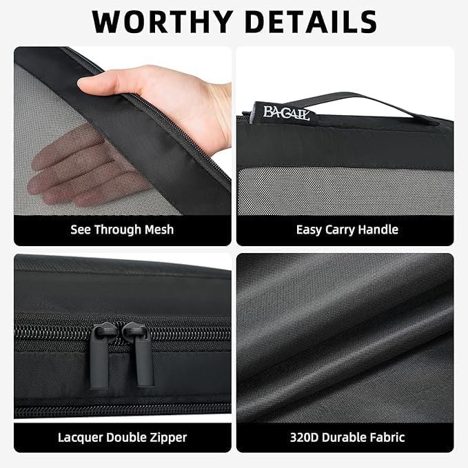 Compression Packing Cubes Set — 6 Piece Travel Organizer