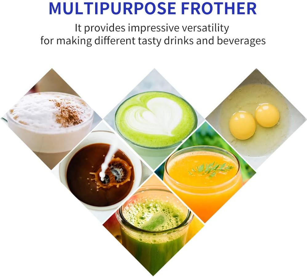 Electric Milk Frother & Coffee Mixer — USB Rechargeable