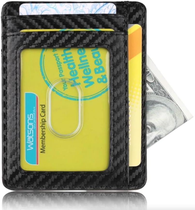 RFID Blocking Minimalist Slim Wallet — Vegan Leather