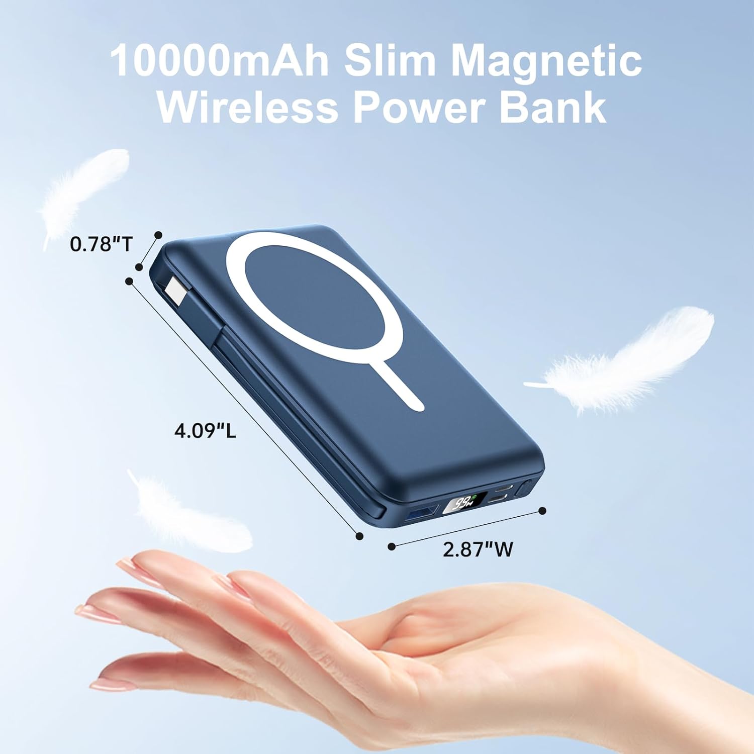 VoltAura MagCharge — Premium MagSafe Portable Power Bank