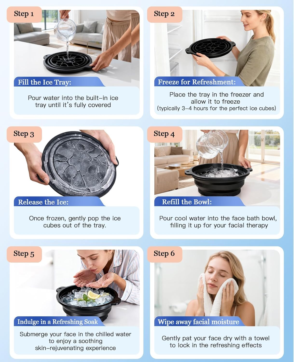 CryoGlow Luxe — Celebrity Facial Ice Bath Bowl