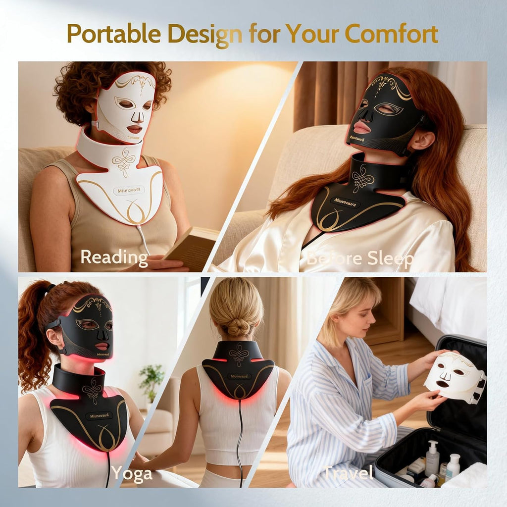 LumiGlow Pro — Advanced Red Light Therapy Facial Mask