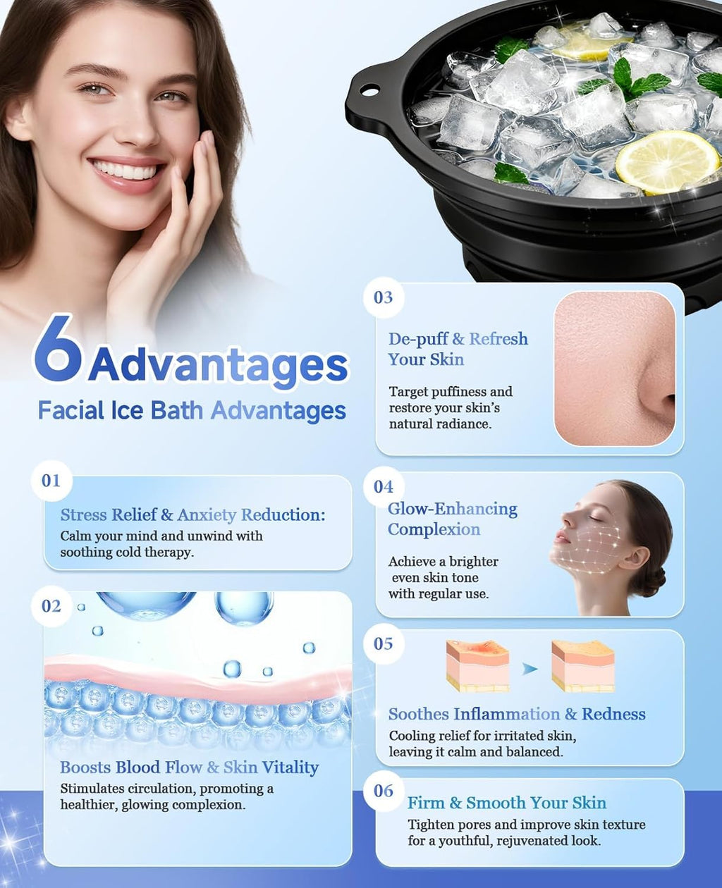 CryoGlow Luxe — Celebrity Facial Ice Bath Bowl