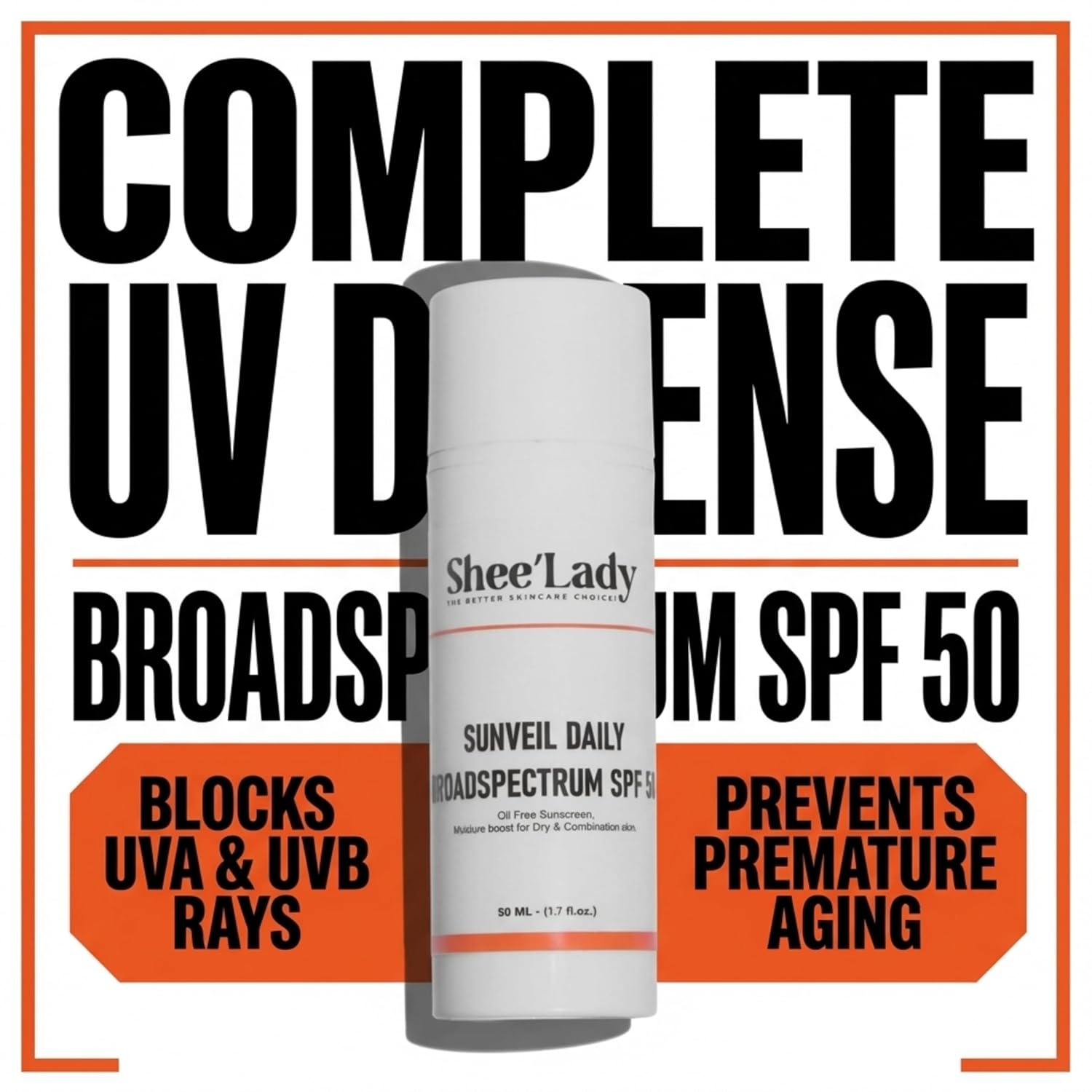 SolarVeil Luxe — SPF 50+ Invisible Sunscreen Mist