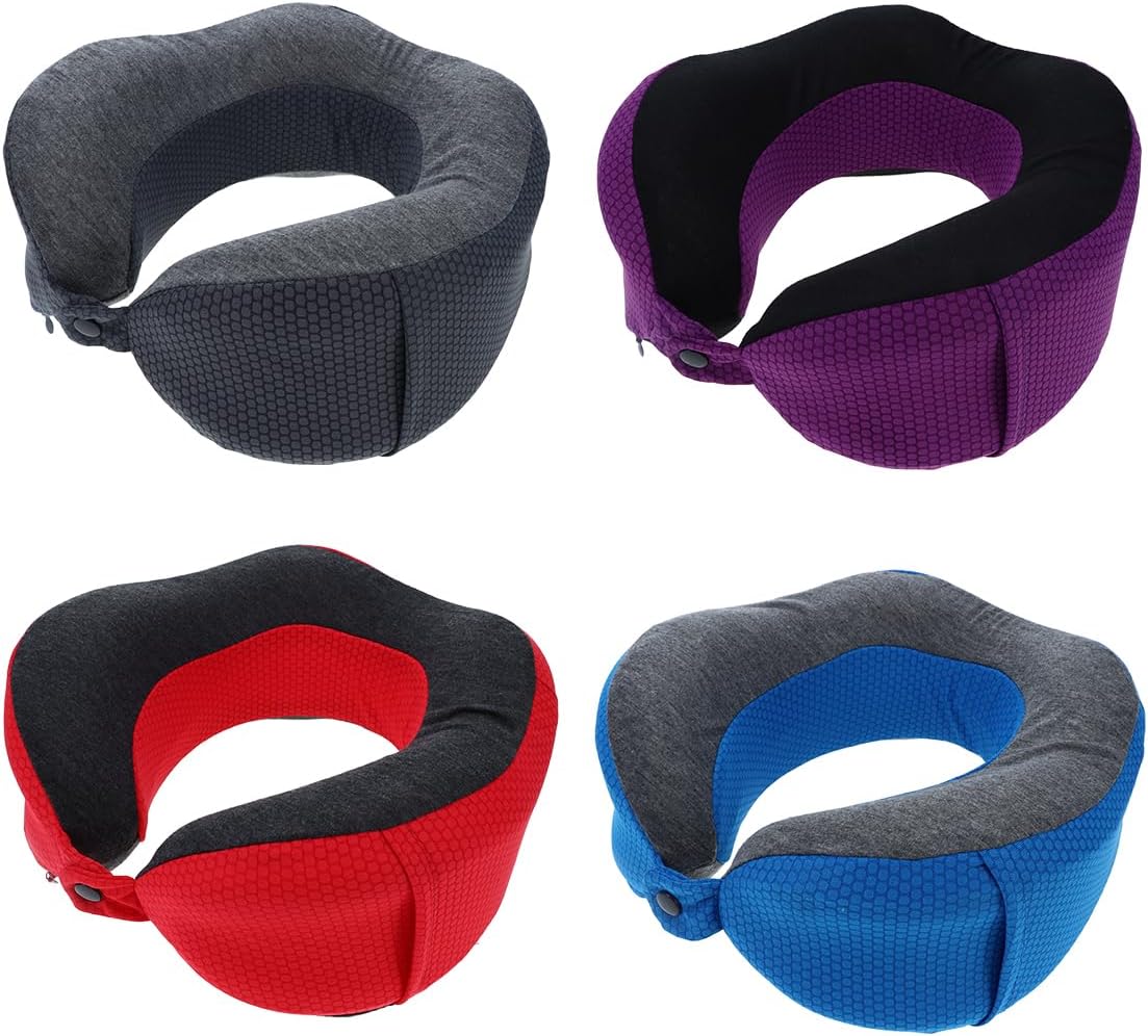 Memory Foam Travel Neck Pillow — 360° Support