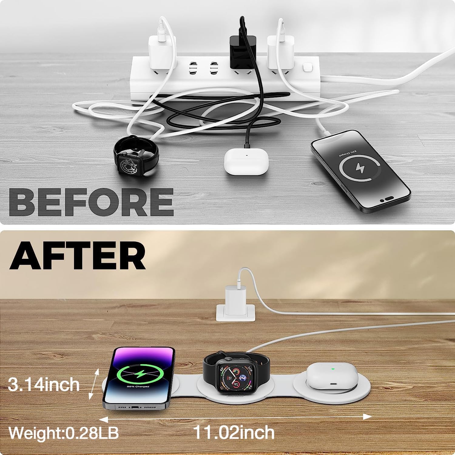 6-in-1 Wireless Charging Station Pad